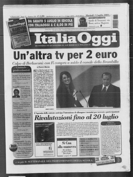 Italia oggi : quotidiano di economia finanza e politica